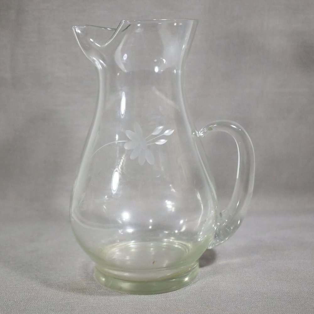 Princess House 64oz Ice Lip Pitcher Heritage Pattern